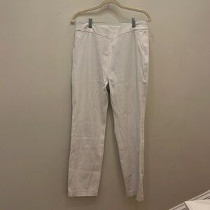 Spanx White Pants with Silver Lining Technology